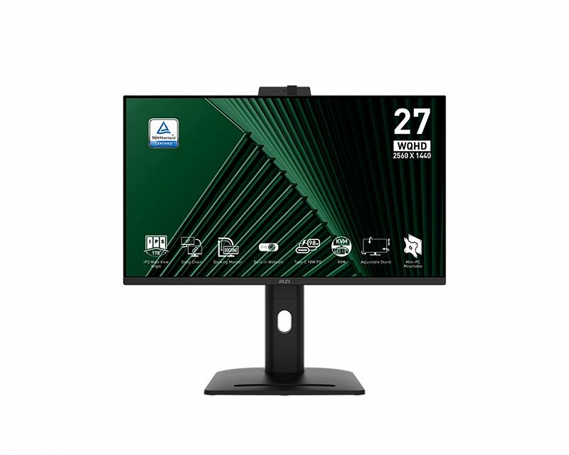 27.0” Monitor pentru video-conferinte MSI PRO PRO MP275QPDG/ QHD/ 1ms/ 100Hz/ Black
