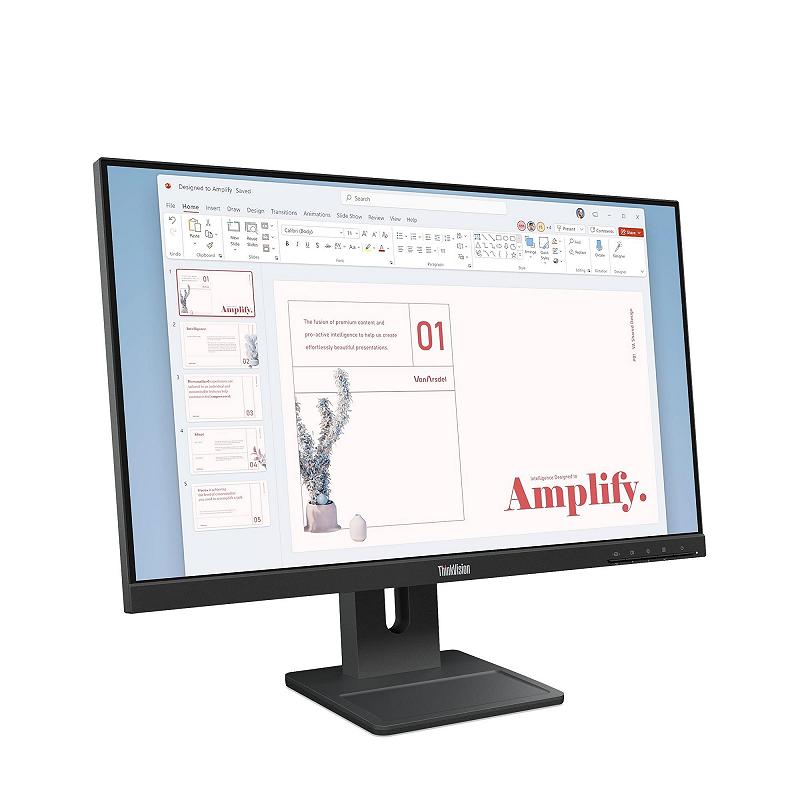 23.8” Monitor Lenovo ThinkVision E24-40 / 4ms / Black foto 2