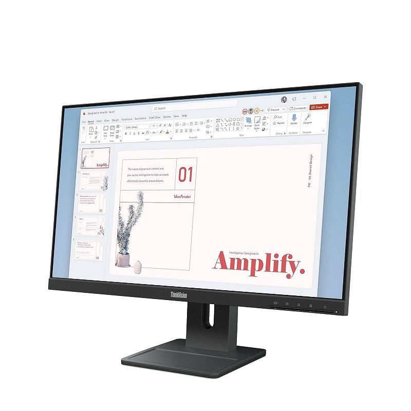 23.8” Monitor Lenovo ThinkVision E24-40 / 4ms / Black foto 3