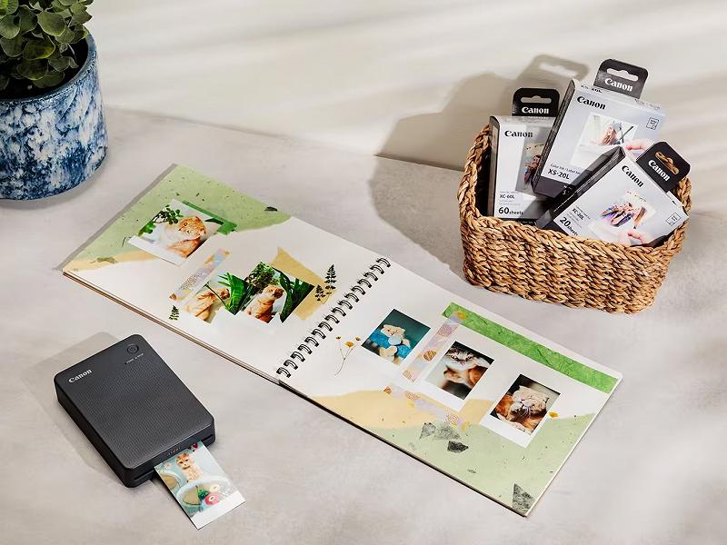 Imprimanta de sublimare Canon SELPHY QX20 KIT Grey/ Wi-Fi / USB-C foto 4