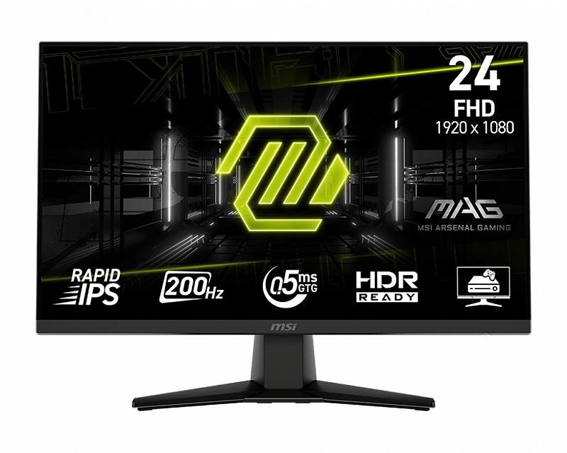 23.8” Monitor Gaming MSI MAG 242F/ 0.5ms / 200Hz / Black