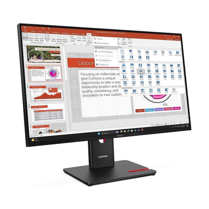 27” Monitor Lenovo ThinkVision T27-40/ 120Hz / Black foto 2