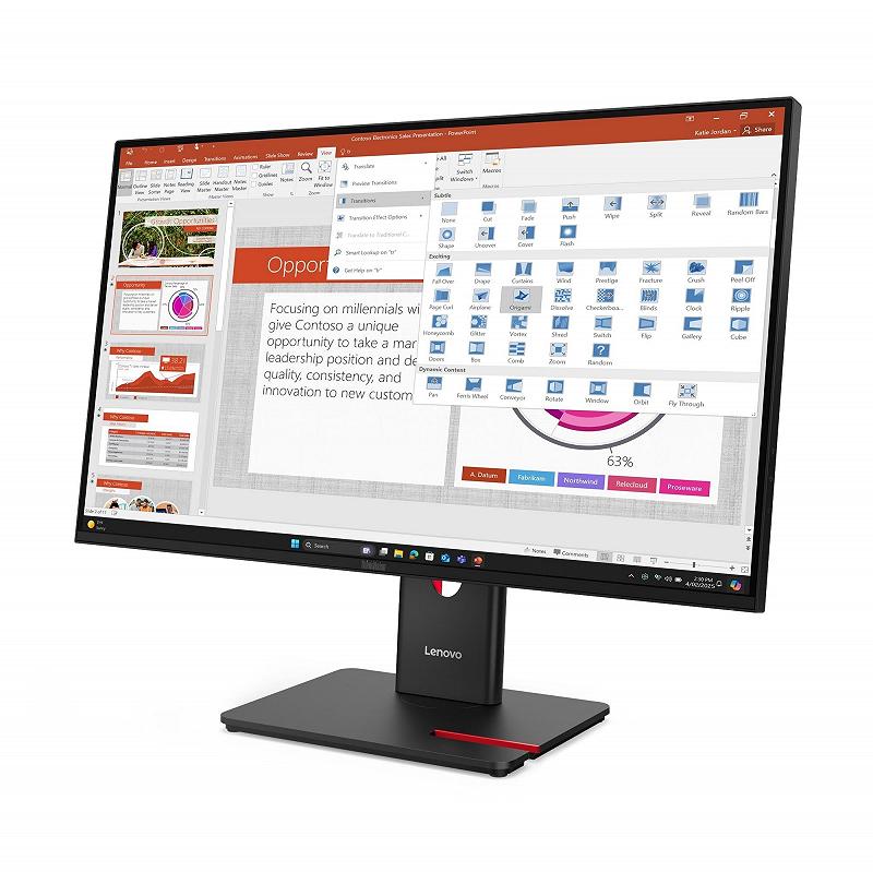 27” Monitor Lenovo ThinkVision T27-40/ 120Hz / Black foto 3