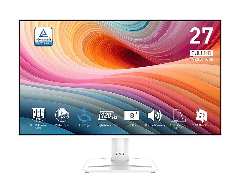 27.0” Monitor MSI PRO MP275W E2/ 1ms/ 120Hz/ White