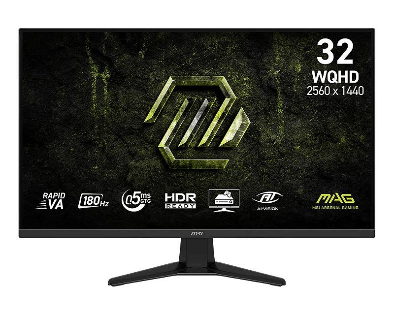 31.5” Monitor Gaming MSI MAG 325QF E18V/ QHD / 0.5ms / 180Hz / Black