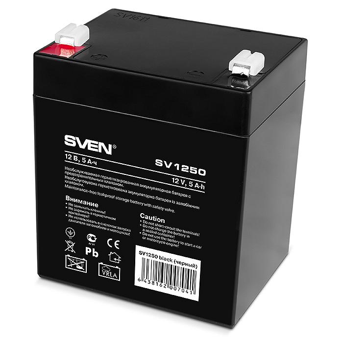 SVEN SV1250, Battery 12V 5AH