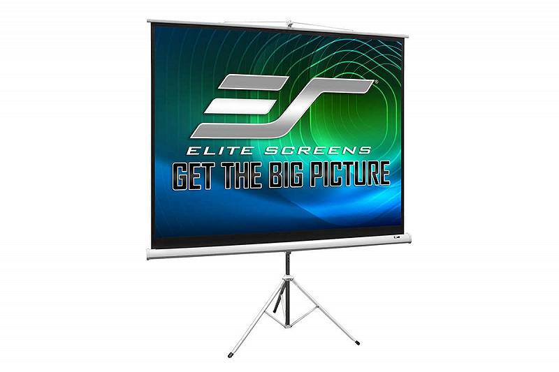 Trepied cu mecanism de coborare Elite Screens T99NWS1 / 99”(1:1) / White