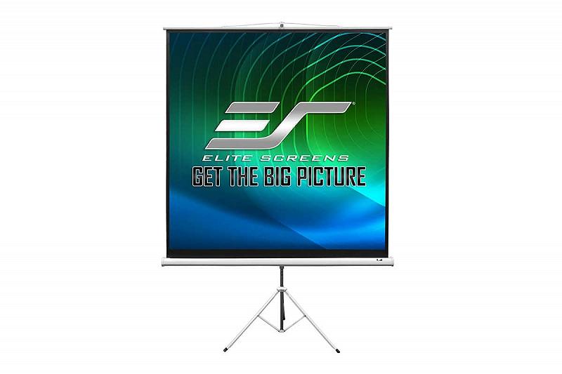 Trepied cu mecanism de coborare Elite Screens T99NWS1 / 99”(1:1) / White foto 2