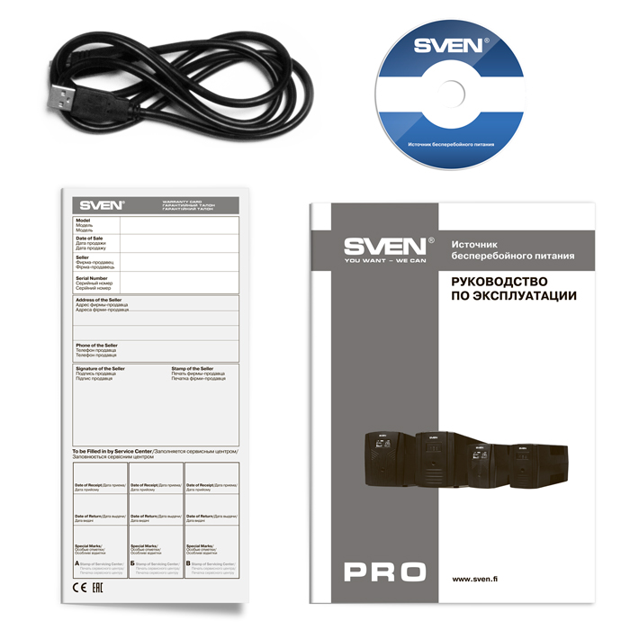 SVEN Pro 1000 (USB), Line-interactive UPS with ...