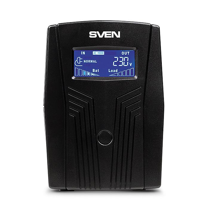 SVEN Pro 650 (LCD,USB), Line-interactive UPS wi...