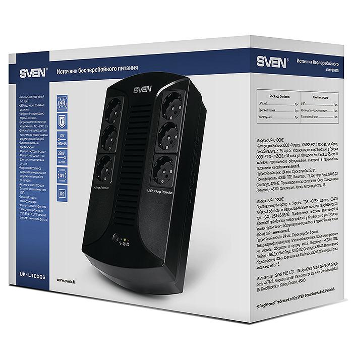 SVEN UP-L1000E, Line-interactive UPS with AVR, ...