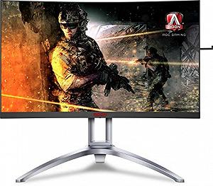 27.0" AGON VA LED AG273QCX Curved Bordless Blac...