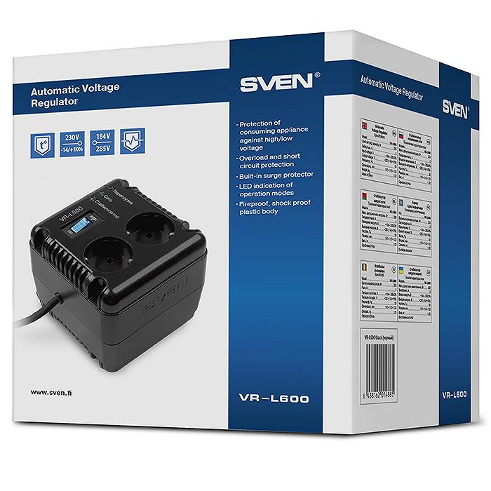 SVEN VR-L600, 200W, Automatic Voltage Regulator...