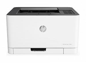 Printer HP Color LaserJet 150nw, White, Up to 1...