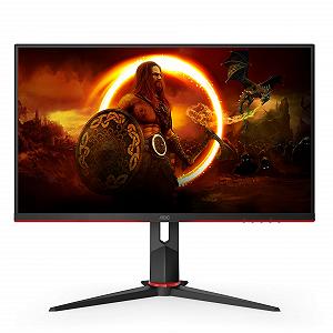 27.0” AOC IPS LED Q27G2S/EU Borderless Black/Re...