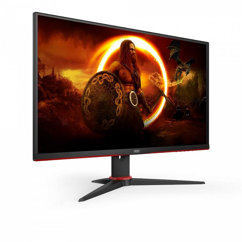 27.0” AOC VA LED Q27G2E/BK Borderless Black/Red...