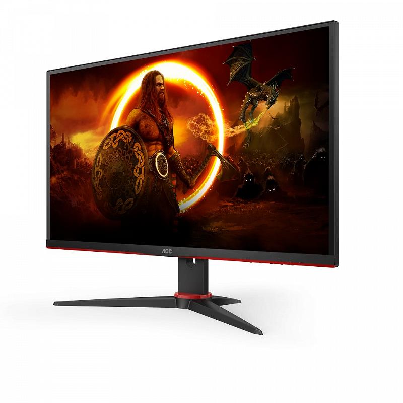 27.0” AOC VA LED Q27G2E/BK Borderless Black/Red...