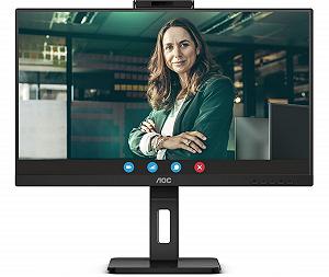 23.8” AOC IPS LED 24P3QW Video Conferencing Bla...