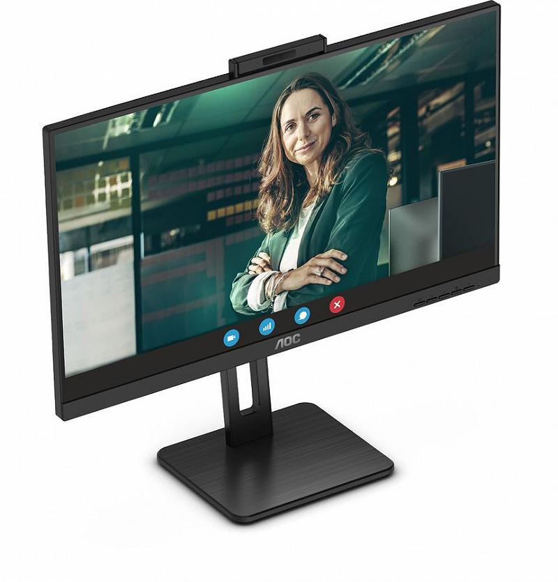 23.8” AOC IPS LED 24P3QW Video Conferencing Bla...