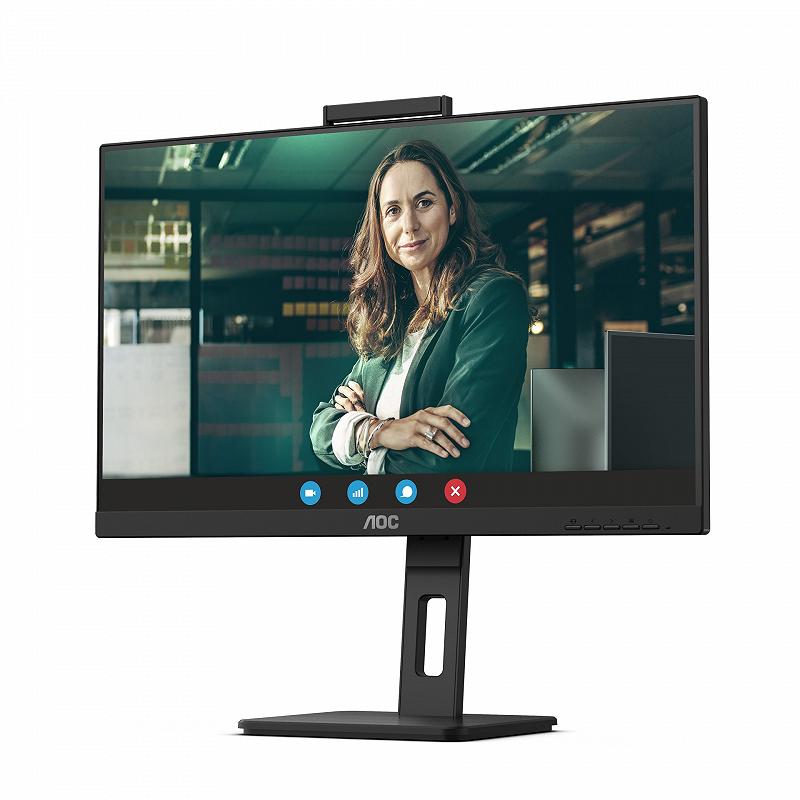 23.8” AOC IPS LED 24P3QW Video Conferencing Bla...