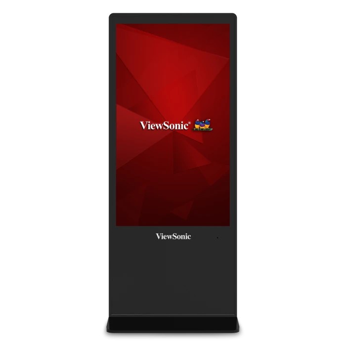 ViewSonic EP5542, Digital ePoster Kiosk, 55” (3840x2160), Portrait Mode Only, 16/7, 400nits, 1300:1.