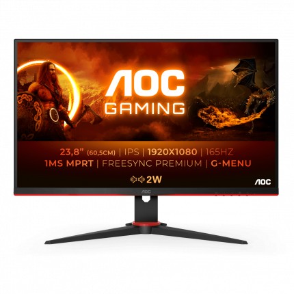 23.8” AOC IPS LED 24G2SPAE/BK Borderless Black/...