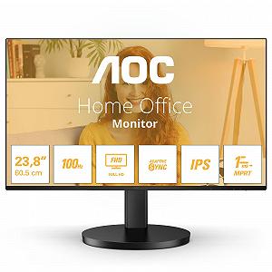 23.8” AOC IPS LED 24B3HA2 Black Bezel Ultra Nar...