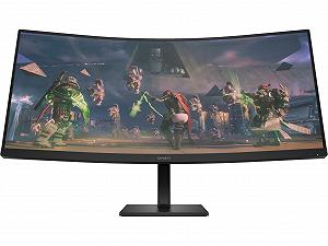 34.0” HP VA LED Omen 34c Curved WQHD Gaming Bla...