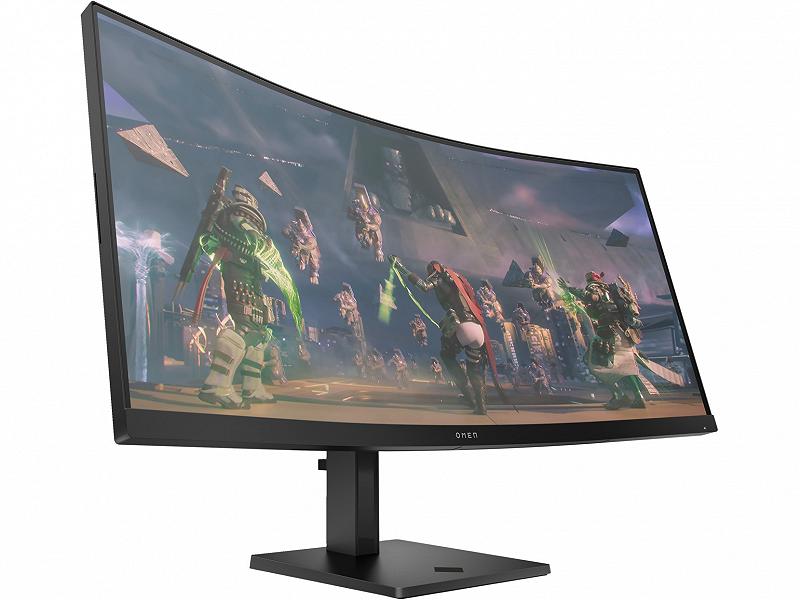 34.0” HP VA LED Omen 34c Curved WQHD Gaming Bla...