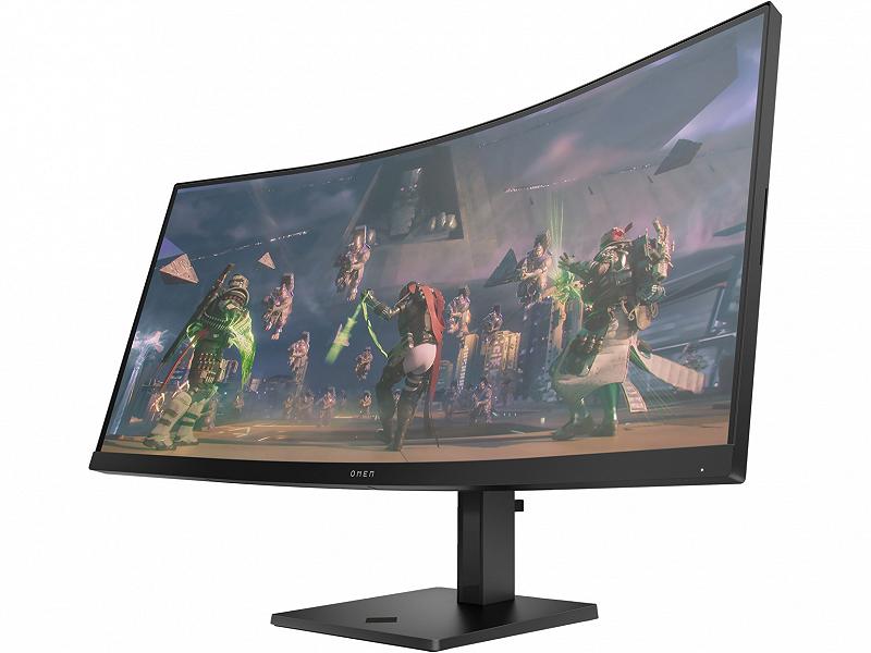 34.0” HP VA LED Omen 34c Curved WQHD Gaming Bla...