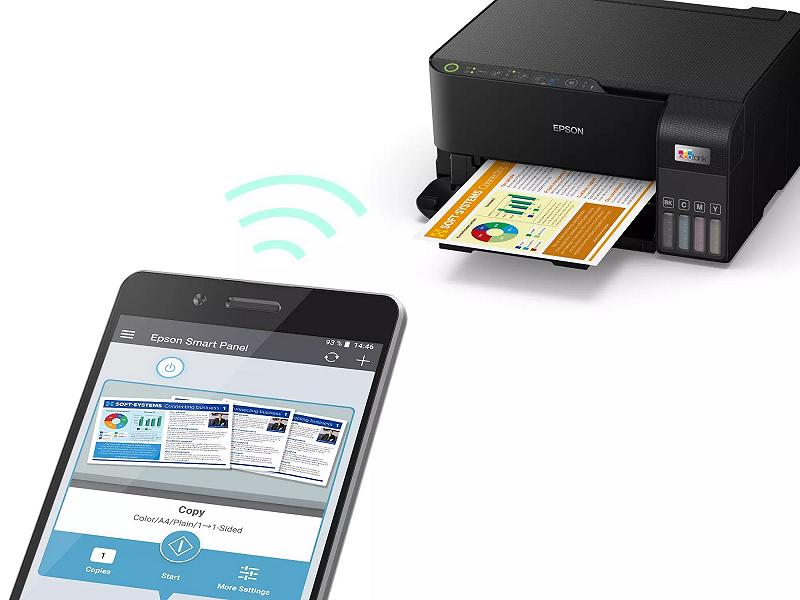 MFD CISS Epson EcoTank L3550 black, Color Print...