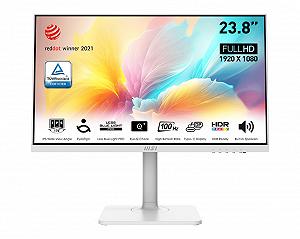 23.8” MSI IPS LED Modern MD2412PW White (1ms, 1...