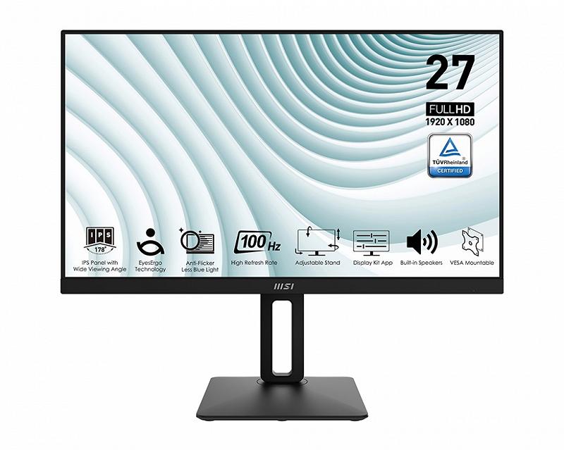 27.0” MSI IPS LED PRO MP271AP Black (1ms, 1000:...