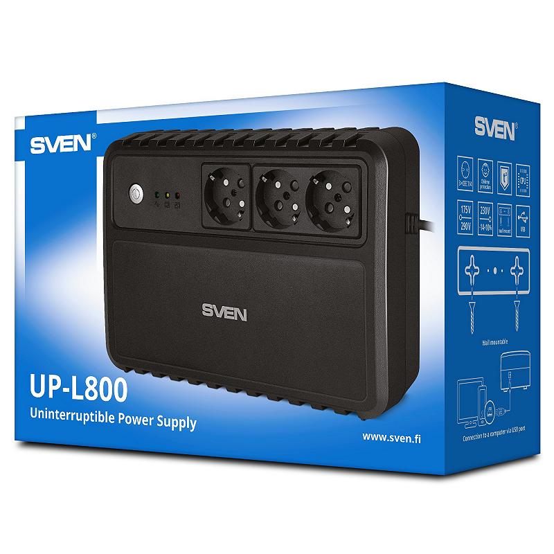 SVEN UP-L800, Line-interactive UPS with AVR, 80...